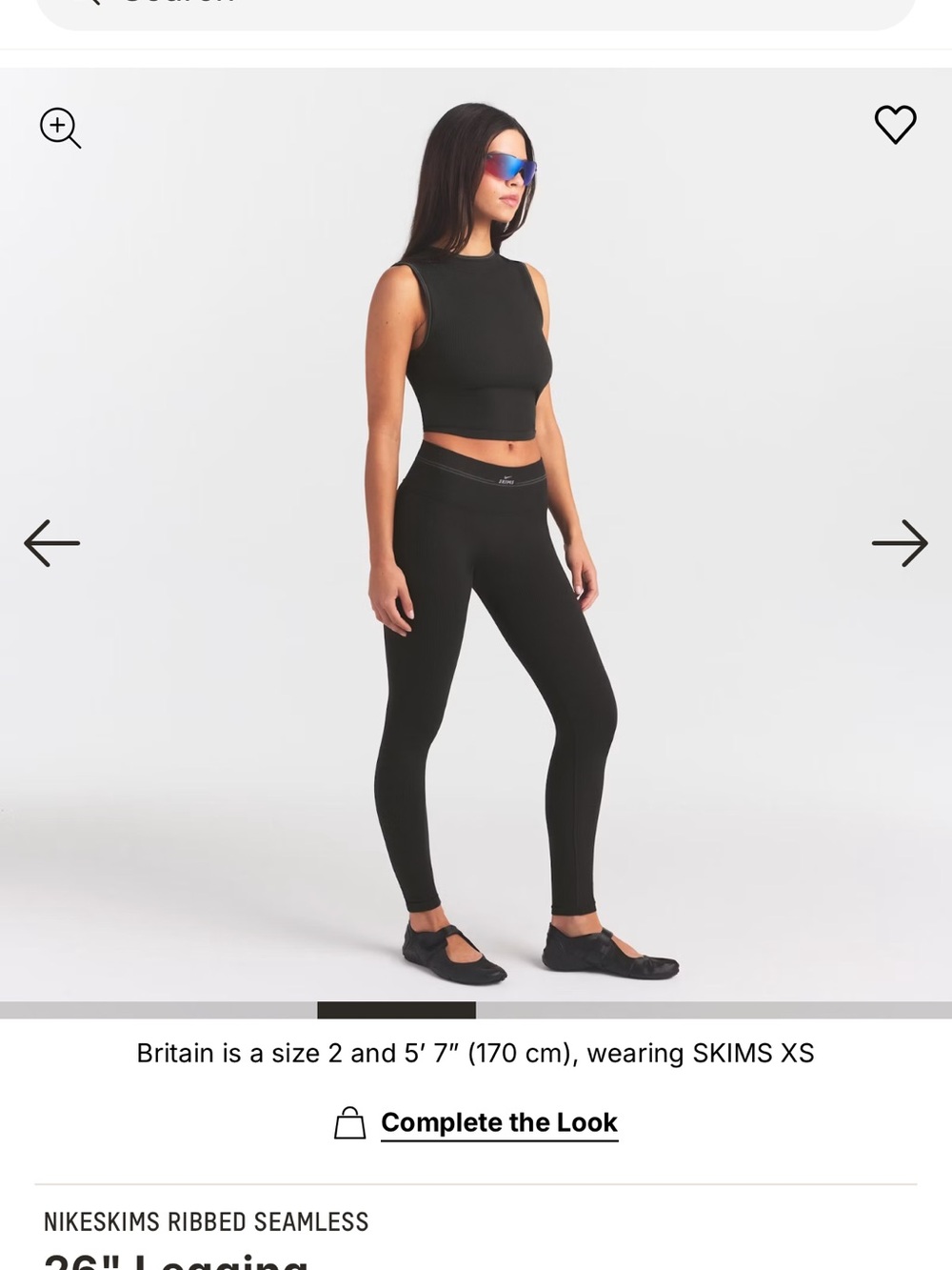 SKIMS Black Ribbed Seamless Leggings — Sleek High-Rise Fit